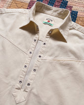 Cotton Canvas Pullover Shirt Buttermilk