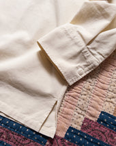 Cotton Canvas Pullover Shirt Buttermilk