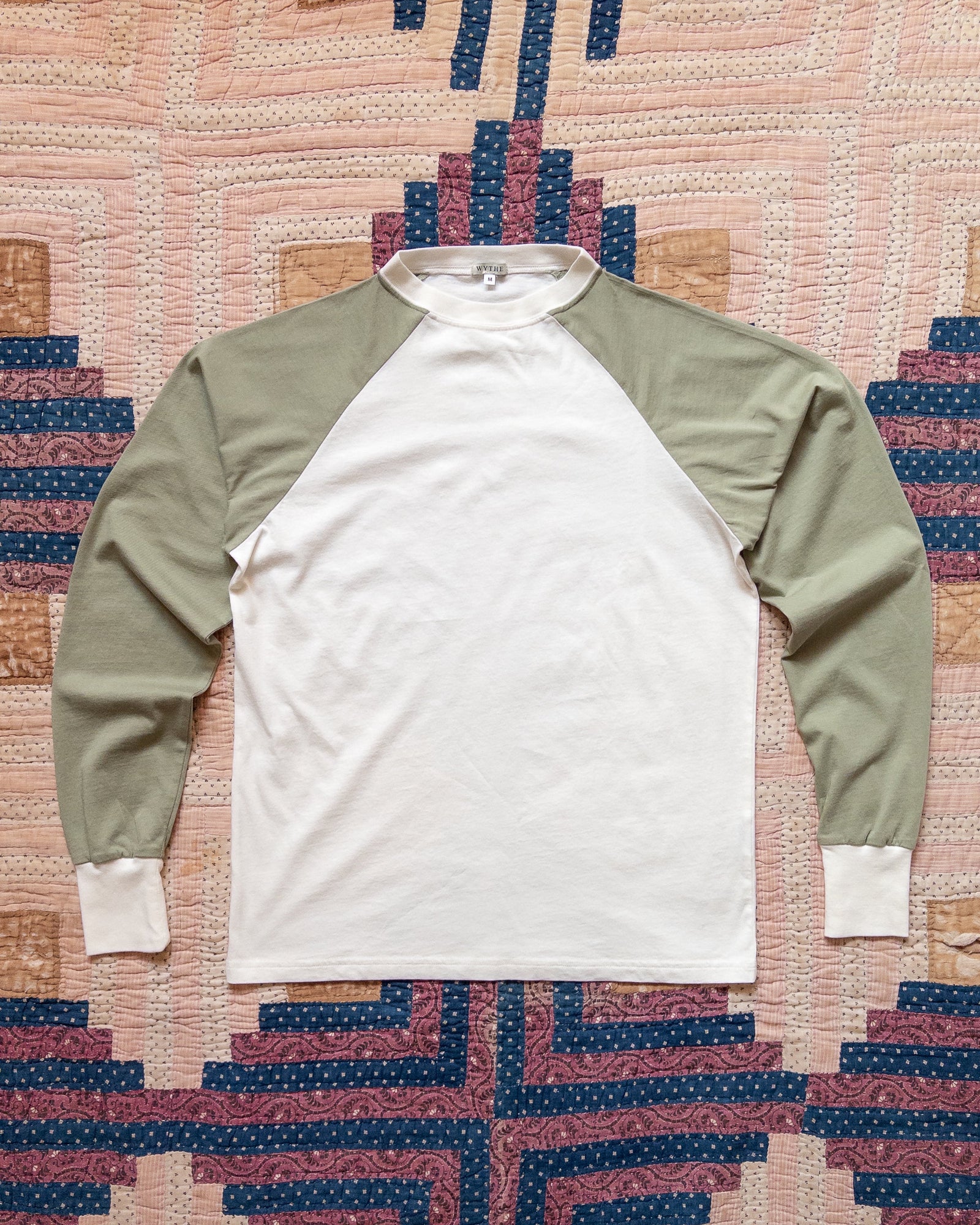 Long Sleeve Raglan T Shirt Faded