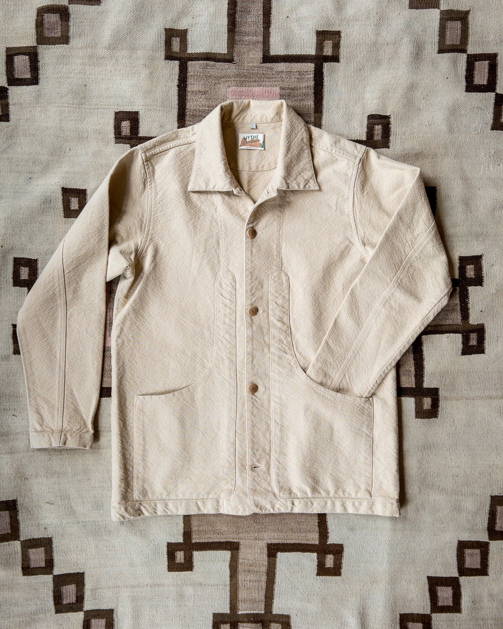 Rustic Plainweave Hunting Jacket Natural Undyed