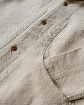 Rustic Plainweave Hunting Jacket Natural Undyed