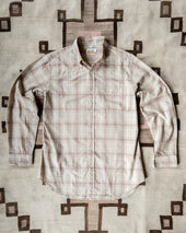 Washed Madras Button Down Collar Shirt - Earthtone Plaid