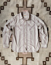 Washed Madras Workshirt - Earthtone Stripe