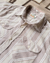 Washed Madras Workshirt Earthtone Stripe