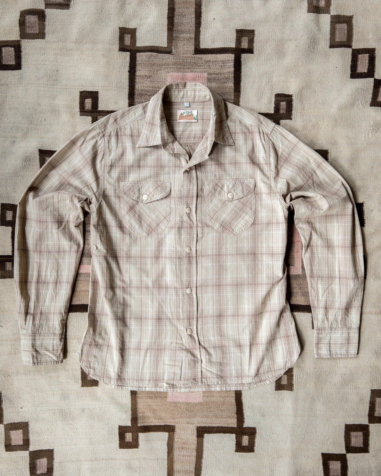 Washed Madras Workshirt Earthtone Plaid