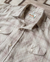 Washed Madras Workshirt Earthtone Plaid