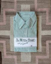 Oxford Cloth Button Down Evergreen Stripe