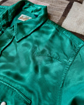 Satin Rodeo Shirt Evergreen