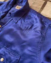 Satin Rodeo Shirt Royal Purple
