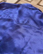 Satin Rodeo Shirt Royal Purple