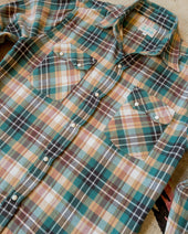 Washed Flannel Pearlsnap Shirt Logger Plaid