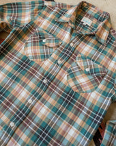 Washed Flannel Workshirt Logger Plaid