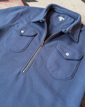 Half Zip Sweatshirt Faded