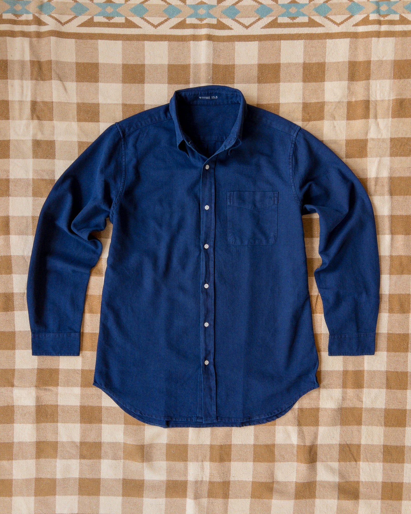 Yarn Dyed Sateen Button Down Shirt