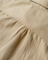 Cotton/Linen Twill Officer's Shirt - Camp Khaki