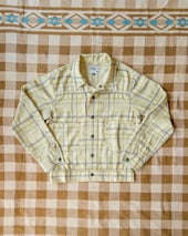Printed Corral Plaid Tencel Ranch Jacket - Sunflower