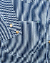 Liberty Stripe Barn Jacket - Rinsed Indigo