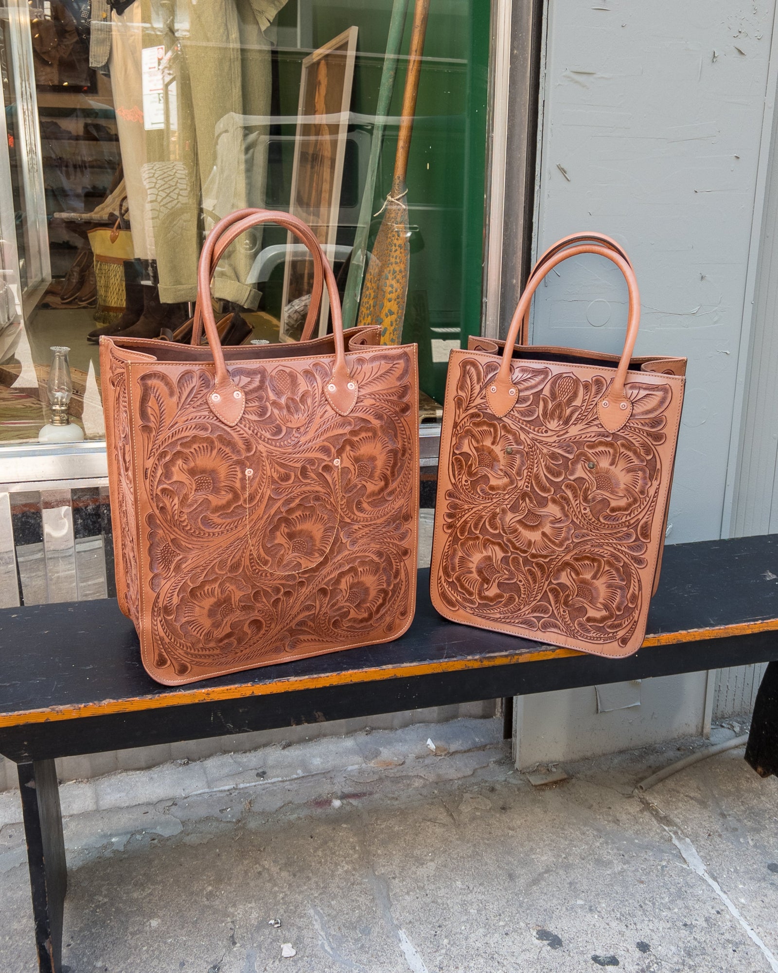 Western Tooled Leather Bag