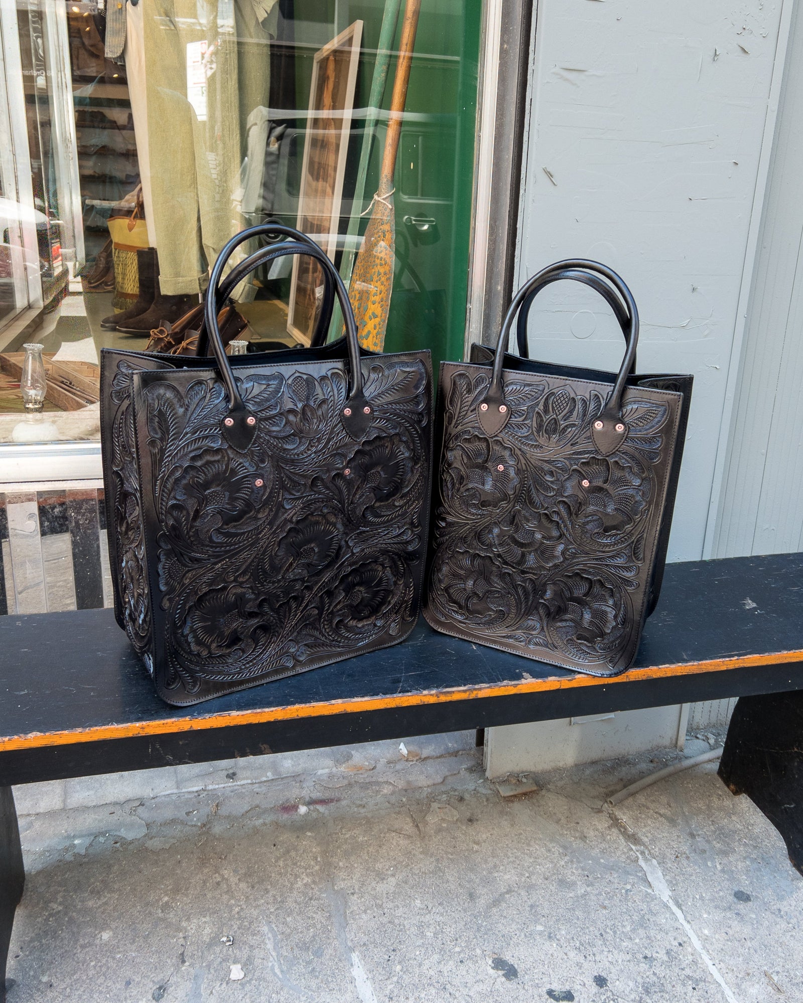 Western Tooled Leather Bag