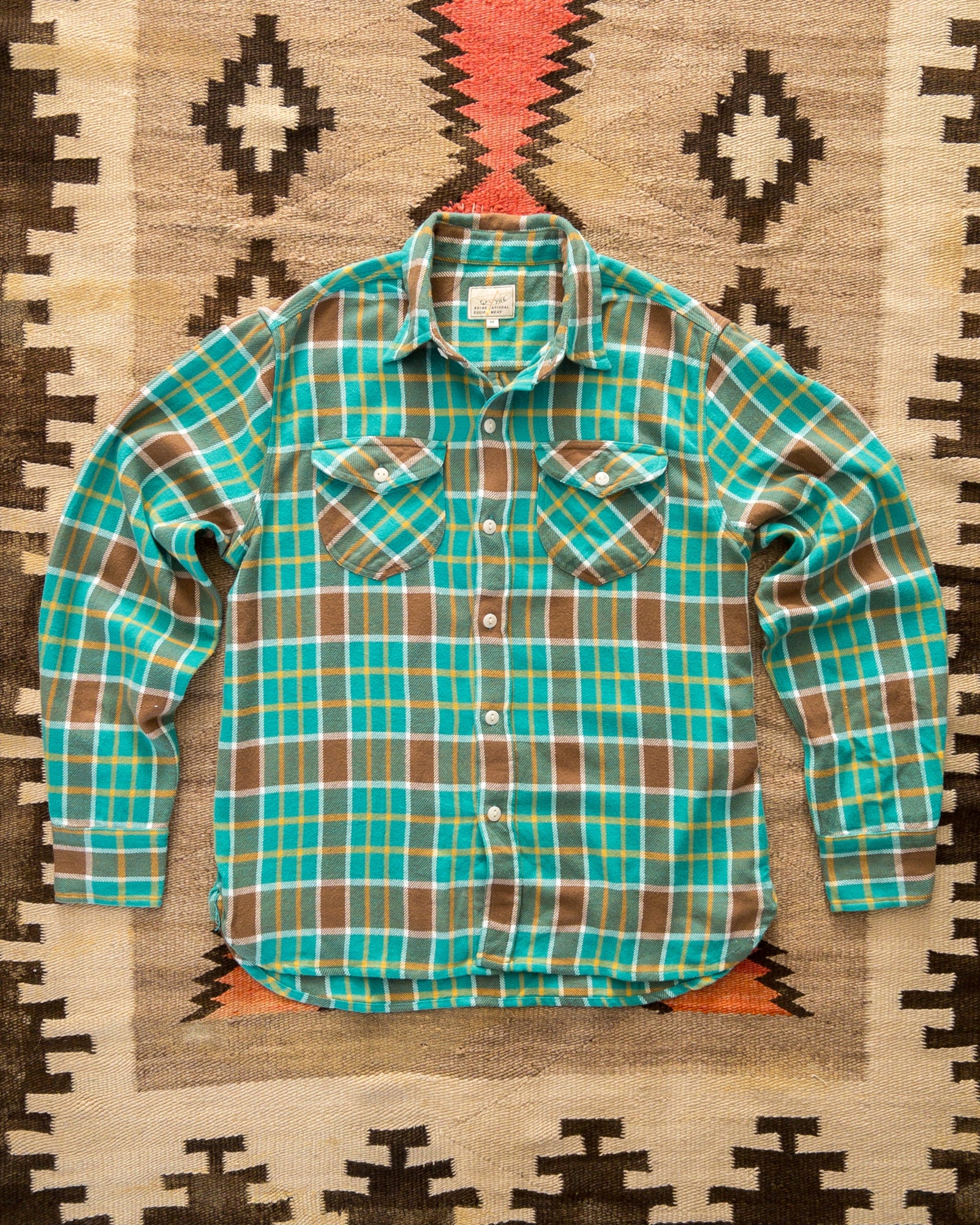 Washed Flannel Workshirt Riverbend