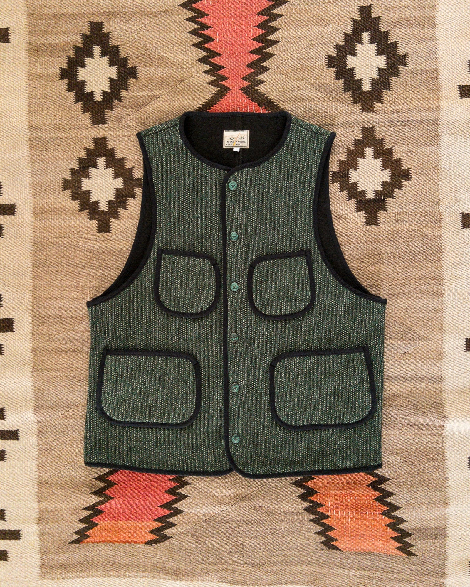 Beachcloth Vest Evergreen