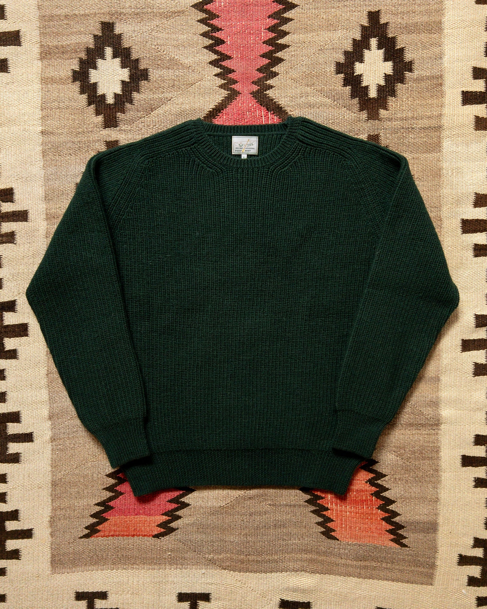 Highland Shakerknit Sweater Evergreen
