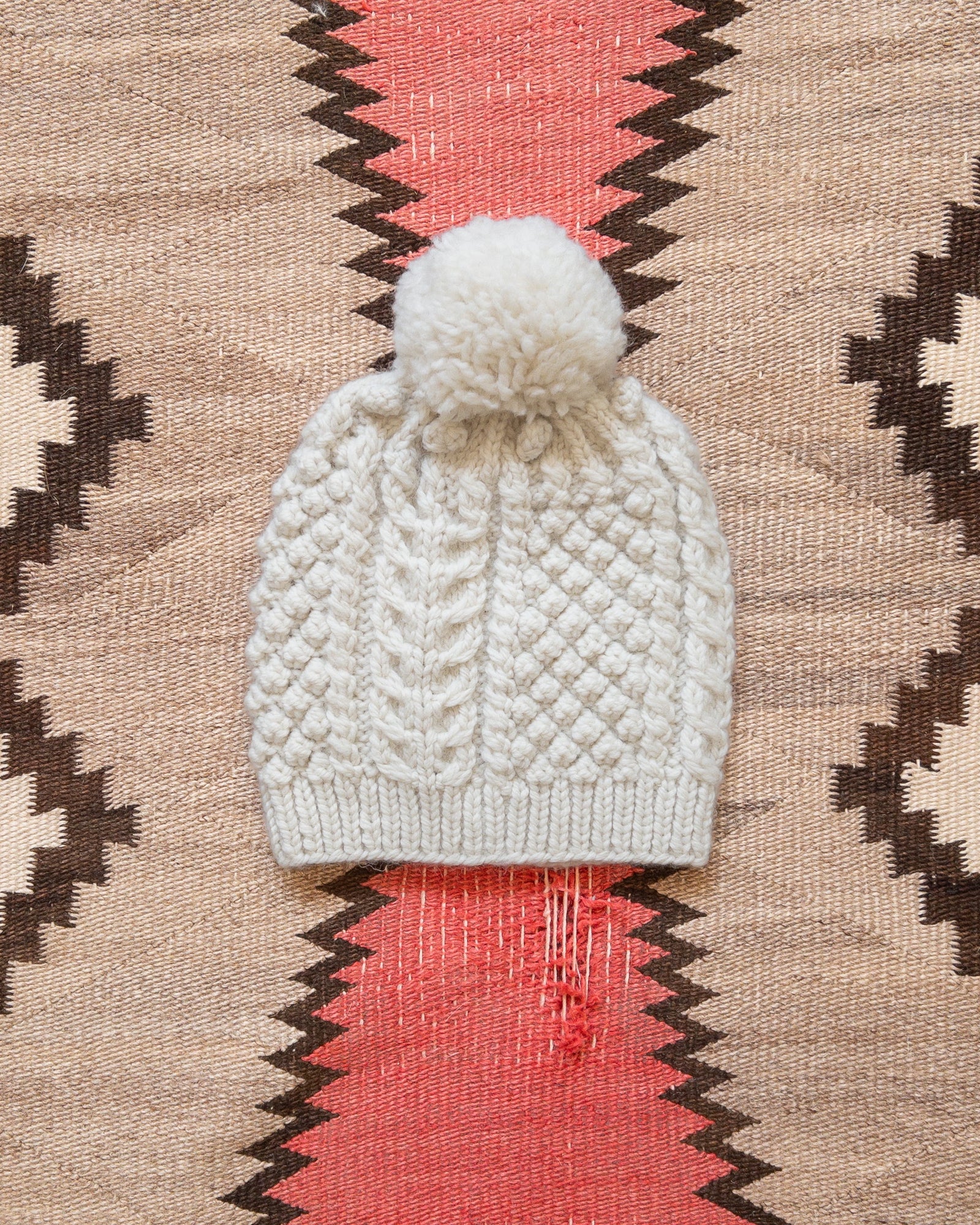 Bramble Stitch Hand Knit Beanie