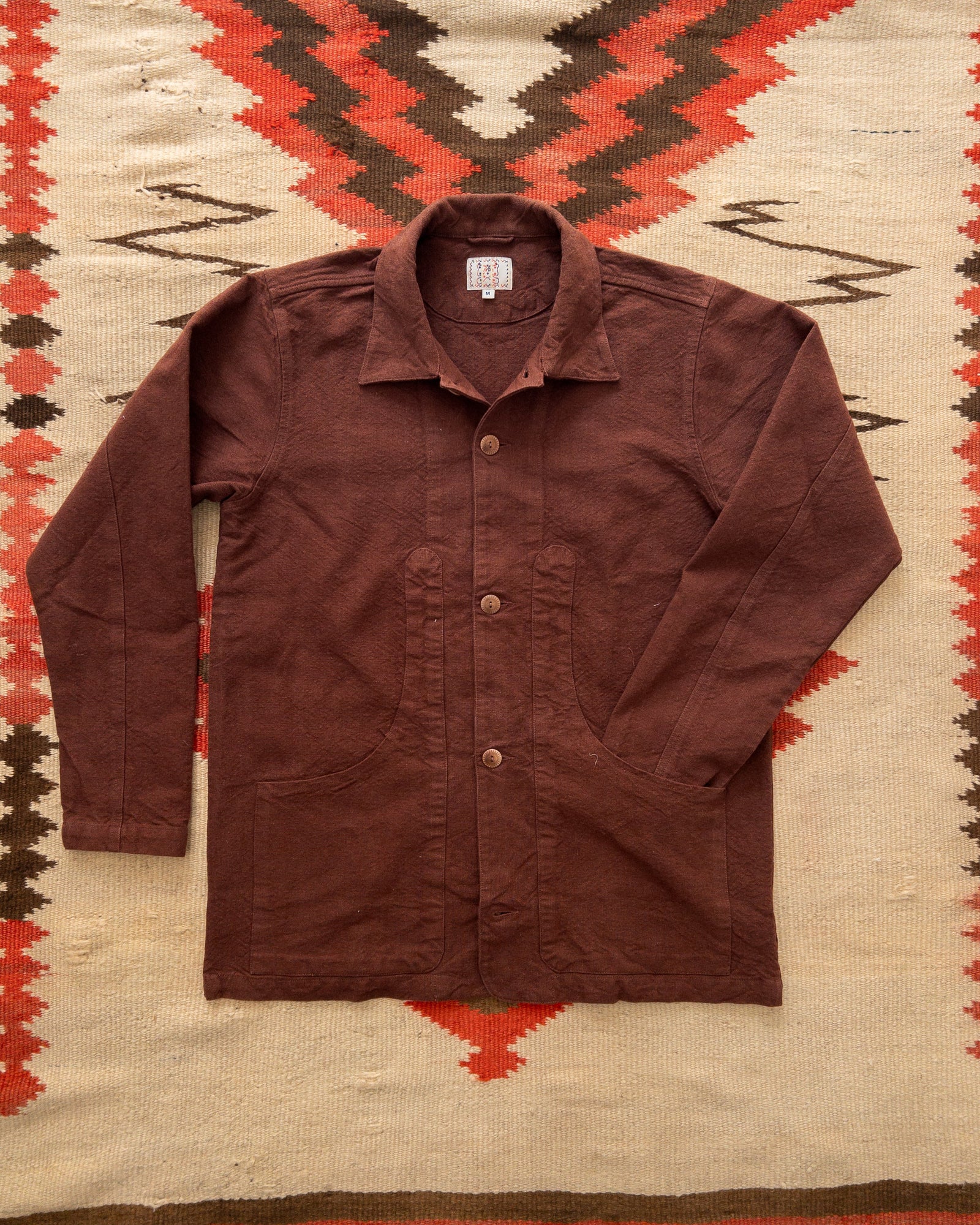 Rustic Plainweave Hunting Jacket Brown