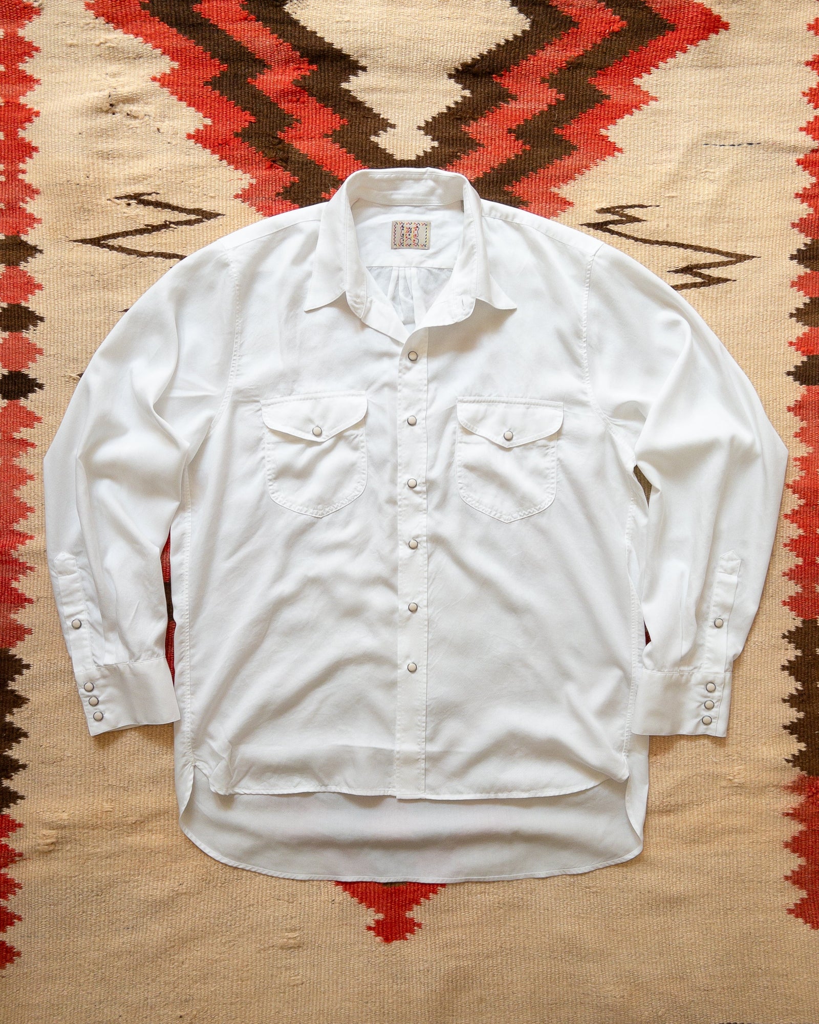 Tencel Gabardine Pearlsnap Shirt Natural