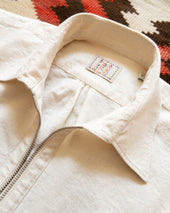 Aertex Half Zip Shirt Unbleached