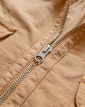 Aertex Half-Zip Shirt - Apricot