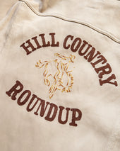 Embroidered Bedford Cord Ranch Jacket - Off White