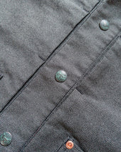 Japanese Wabash Stripe Moleskin Ranch Jacket - Charcoal Smoke