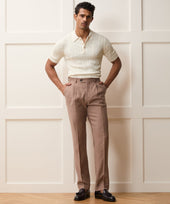 Italian Cotton Cable Sweater Polo