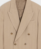 Italian Linen-Silk Herringbone Wythe Jacket