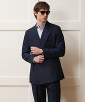 Italian Linen-Cotton Pinstripe Wythe Suit