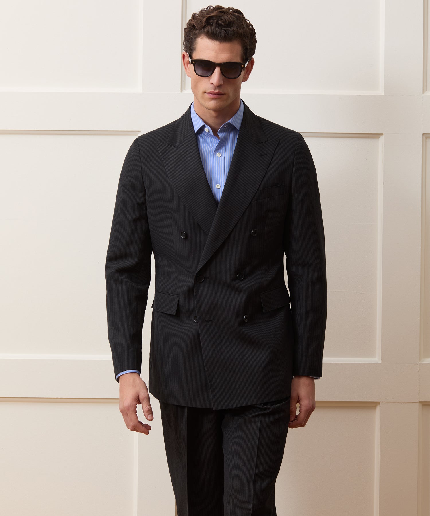 Italian Linen Striped Wythe Suit