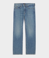 Straight Fit Summerweight Jean in Medium Indigo