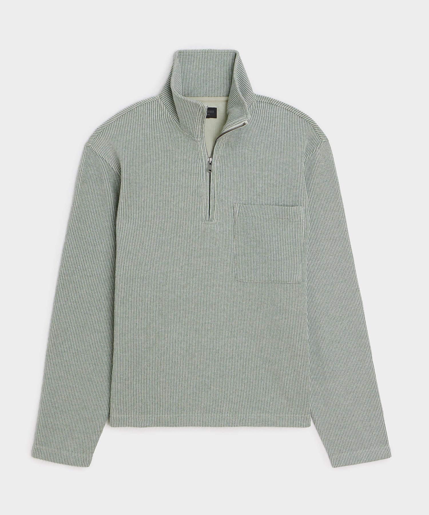 Striped Quarter-Zip Polo