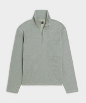 Striped Quarter-Zip Polo