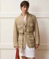 Italian Suede Cartographer's Jacket