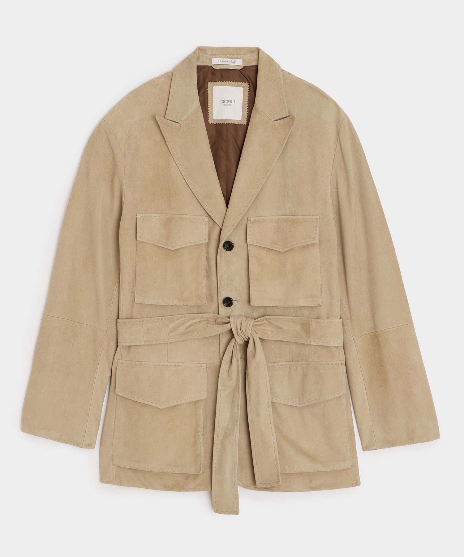 Italian Suede Cartographer's Jacket