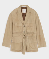 Italian Suede Cartographer's Jacket