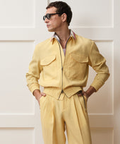 Italian Sueded Linen Ricky Jacket