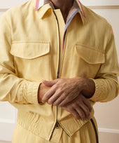 Italian Sueded Linen Ricky Jacket