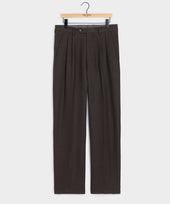 Italian Linen Herringbone Wythe Trouser