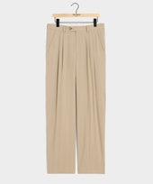 Italian Linen-Silk Herringbone Wythe Trouser
