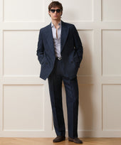 Italian Linen-Cotton Pinstripe Wythe Trouser
