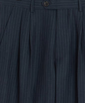 Italian Linen-Cotton Pinstripe Wythe Trouser