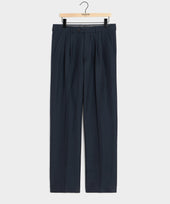 Italian Linen-Cotton Pinstripe Wythe Trouser